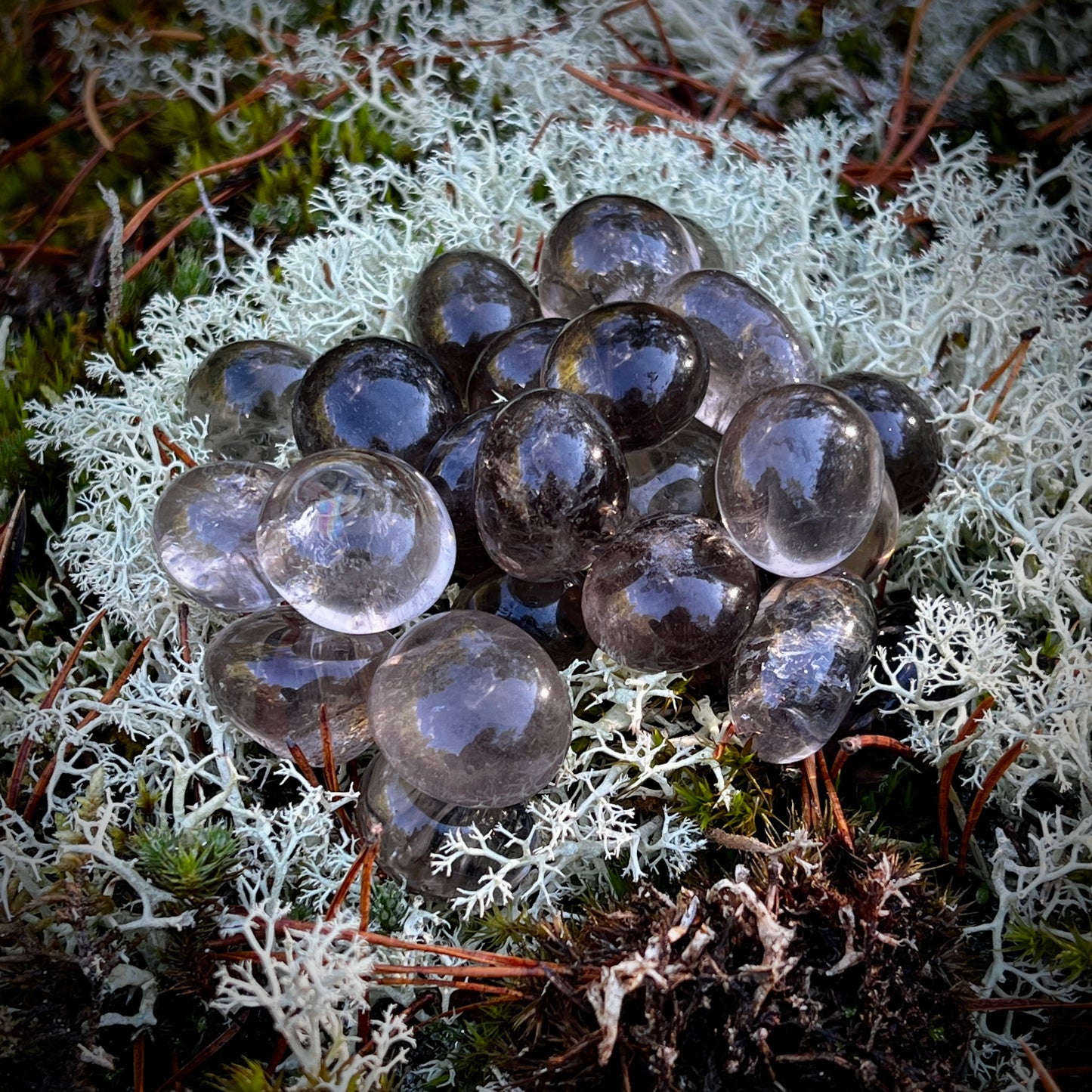 Rökkvarts, trumlad, hög kvalitet