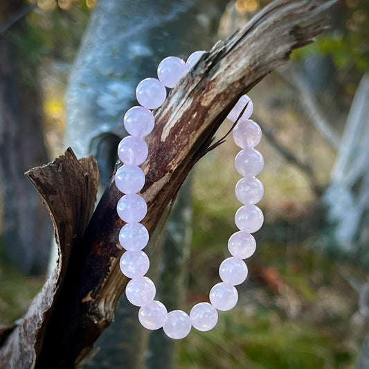 Rose quartz, bracelet, 8mm