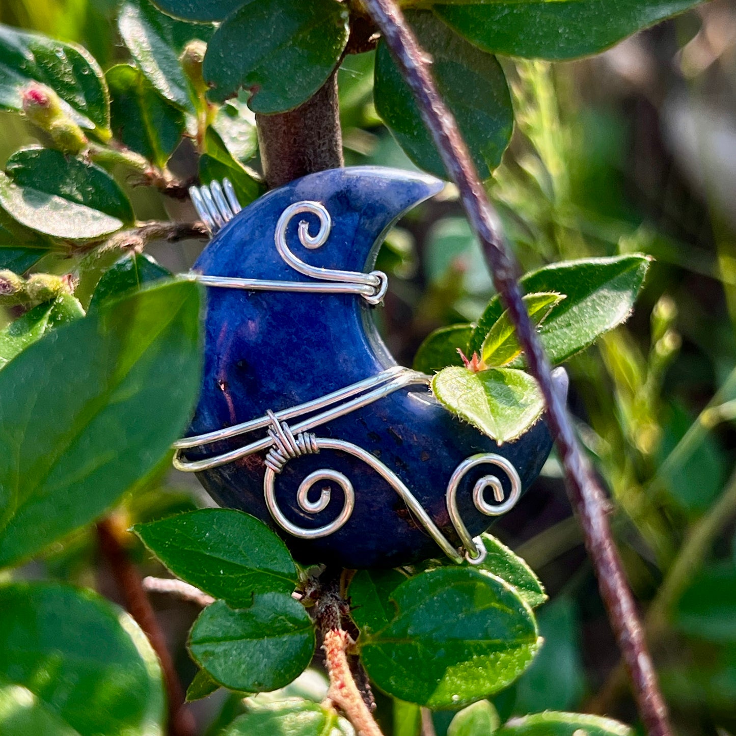 Sodalite, handmade pendant