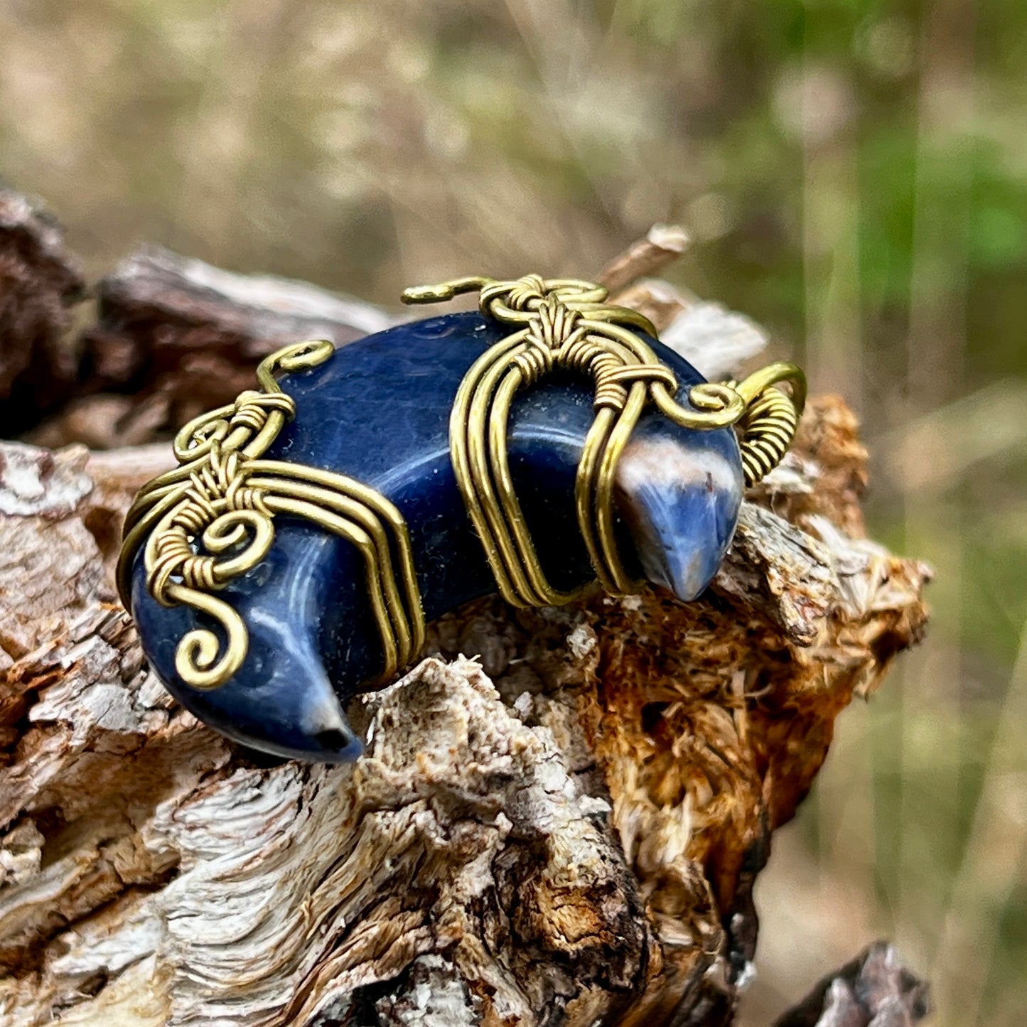 Sodalite, handmade pendant