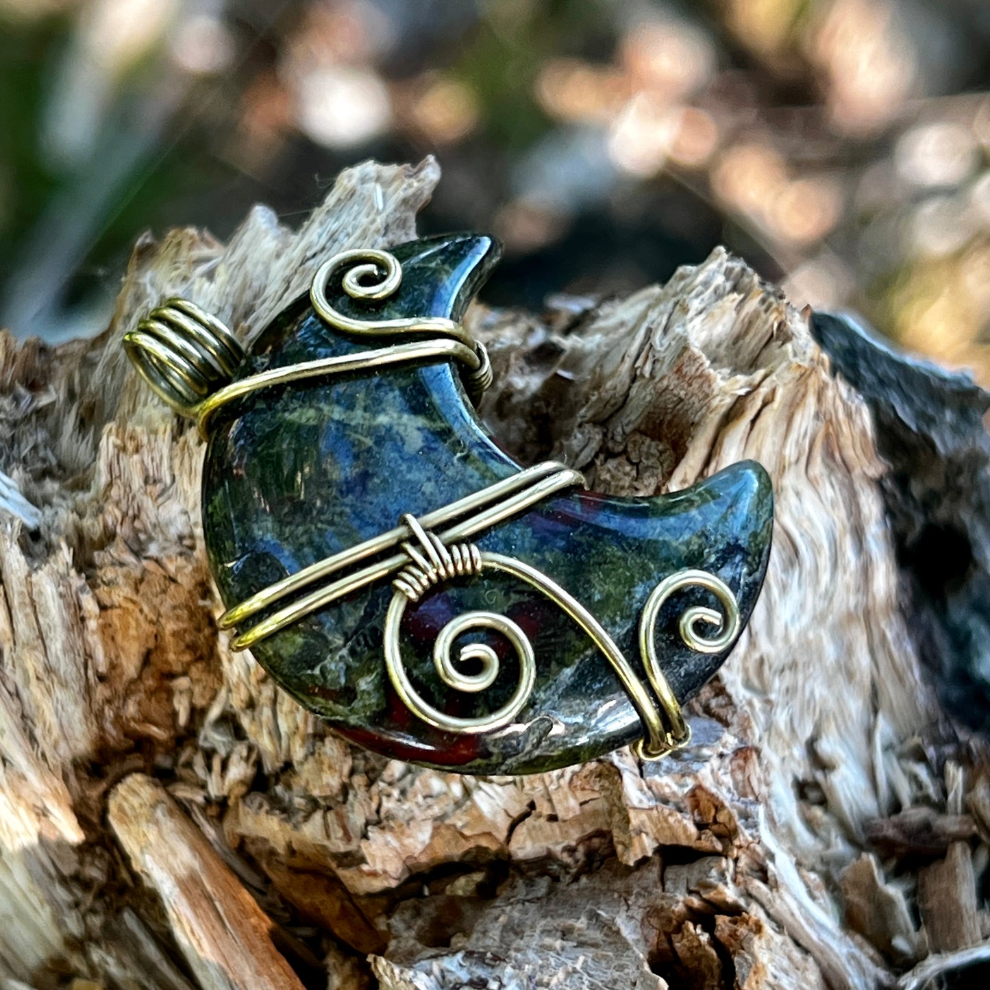 Dragon stone, handmade pendant, necklace